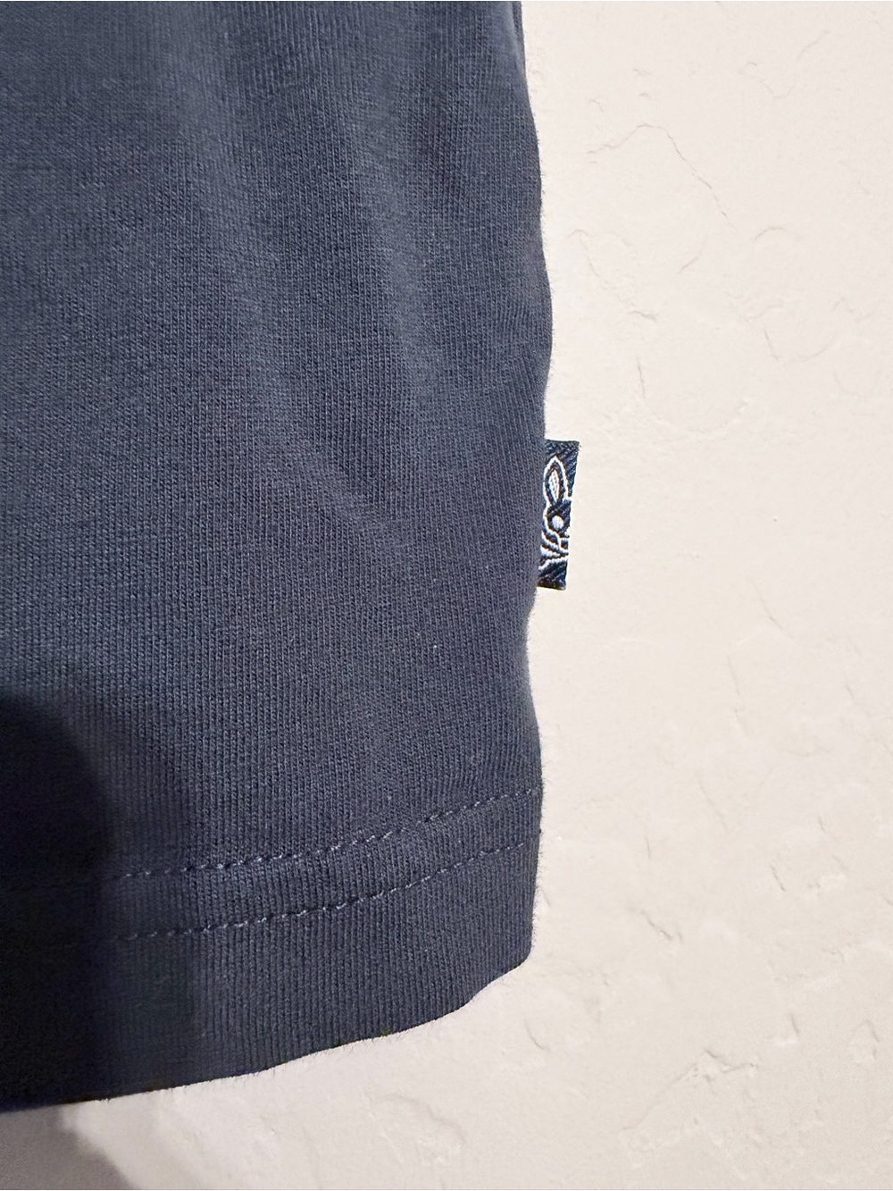 Psycho Bunny Navy Tee with Yellow & Blue Bunny Skull Motif- size XS - Picture 3 of 5